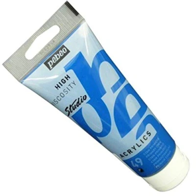 Image de Pébéo 837049 Studio Acrylique Tube Cyan Primaire 100 ml