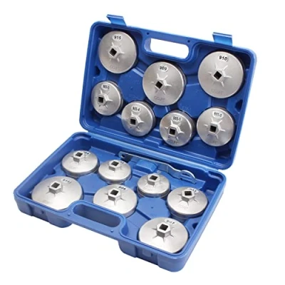 Image de CCLIFE 15 Pcs Alu Clé Filtre à Huile Pour Retirer Capot De À Coiffe a