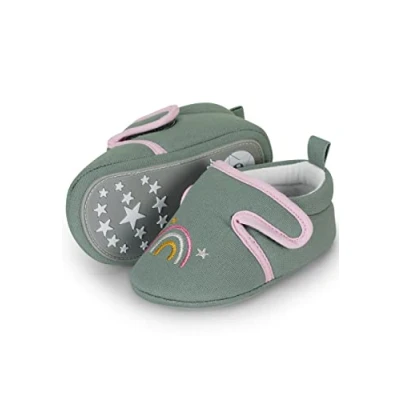 Image de Sterntaler Bébé Fille Chaussures À Ramper Nuage Semelle de Mocassin, Vert, 22 EU