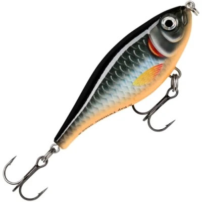 Image de Rapala Leurre de Pêche X Rap Twitchin’ Shad Matériel avec Corps Transparent en Mer Profondeur Nage 0.3 0.6m Taille 8cm / 13g Fabriqué Estonie Halloween