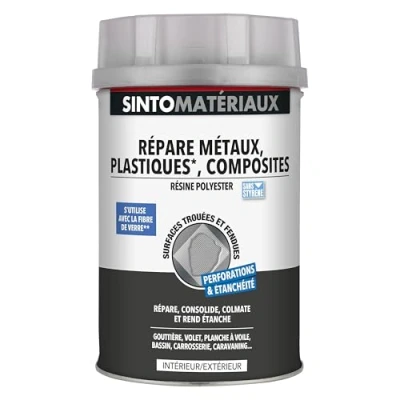 Image de SINTOPIERRE Répare Sols et Murs Rebouche Eclats, Fissures, Trous Séchage Rapide Prêt à l&#039;Emploi Dosage Automatique Travertin Technique Professionnelle 150ml