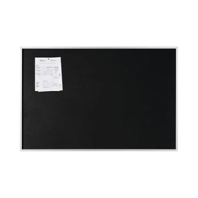 Image de Bi Office FA0309830 New Generation Tableau d&#039;affichage en Feutre/Cadre Aluminium 90 x 60 cm Noir
