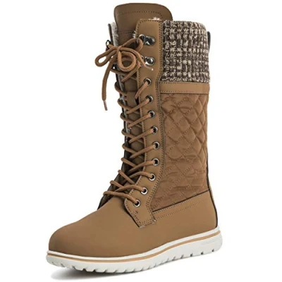 Image de Polar Boot Femmes Grand Durable Fausse Fourrure Hiver Pluie Neige Imperméable De Plein Air Veau Bottes 5 TAN38 AYC0537