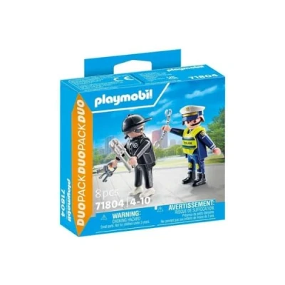 Image de Ensemble Policier et Bandit avec Accessoires Complets Neuf