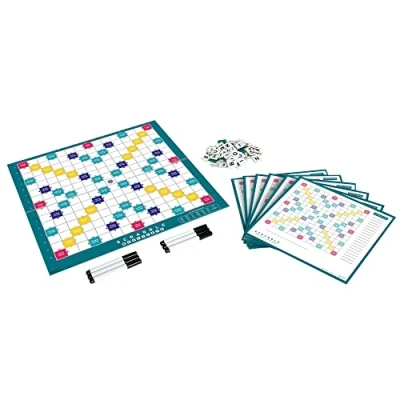 Image de Scrabble Duplicate, jeu de société et lettres sur plateau, version anglaise, GKF47