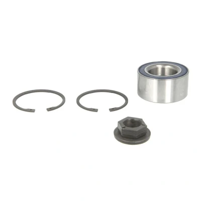 Image de MEYLE 714 502 0004 Kit de roulements roue des deux côtés l&#039;essieu avant avec matériel construction ORIGINAL Quality 75 Roulement à billes