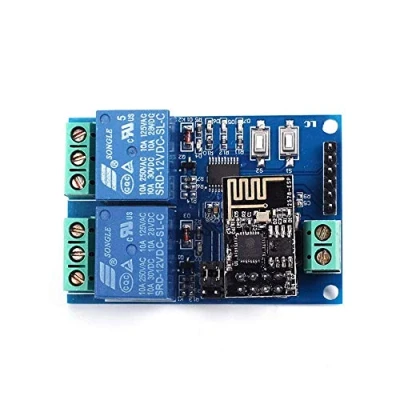 Image de DollaTek Module de relais WIFI 12V 2 canaux