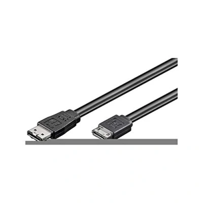 Image de Câble data Sata II type L/eSata I, noir, 0.5m