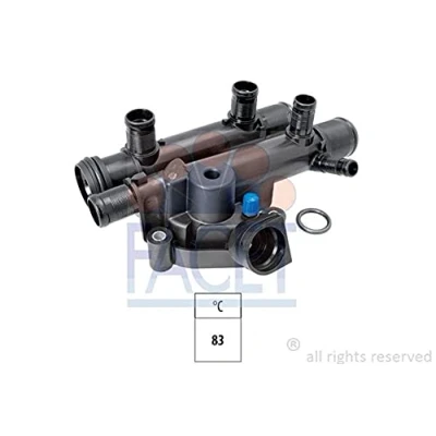 Image de FACET 7.8666 Thermostat d&#039;eau 83 Made in Italy OE Equivalent avec joint d&#039;étanchéite RENAULT: MASTER 2 Kasten, ESPACE 4, TRAFIC Kasten