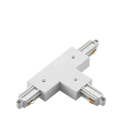Image de Lindby Connecteur en T Linaro, blanc, système monophasé