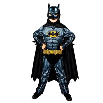 Image de amscan, Noir, 10 12 ans Batman 9910109 Costume d&#039;Halloween 12,