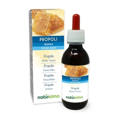 Image de Propolis (Propolis) résine Teinture Mère hydroalcoolique Naturalma Extrait liquide gouttes 120 ml Complément alimentaire