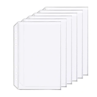 Image de Accessoire pour classeur à anneaux en D Pochettes perforées Séparateur Règle Onglet Index (Pochettes classeur, A5)