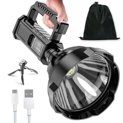 Image de QingxingFa Ms32 Flashlight 200000 Lumens Rechargeable, Lumen Flashlight, Brightest Worlds Emorata (Small)