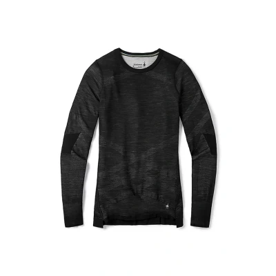 Image de Smartwool Intraknit Thermal Merino BASE Layer CREW Pullover, Femme, Taille: Medium, Black/white