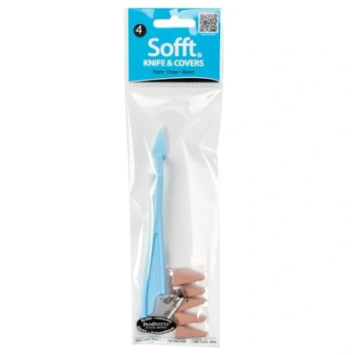 Image de Sofft Colorfin PP65004 Couteau à soif avec 5 couvercles, pointu, n4