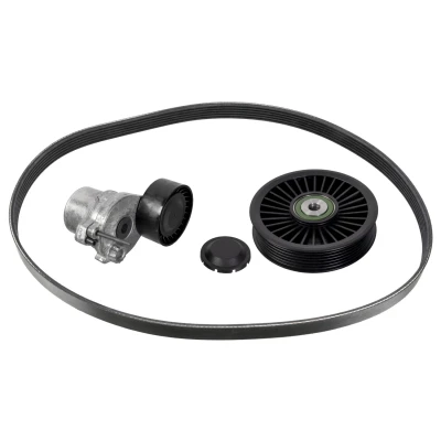 Image de FEBI BILSTEIN 178228 Jeu de courroies trapézoïdales à nervures avec cache, élément tendeur MERCEDES BENZ: Classe C Berline, E Berline