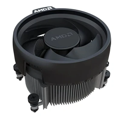 Image de AMD Wraith Stealth Socket AM4 Refroidisseur CPU 4 broches avec dissipateur thermique en aluminium et ventilateur 3,93 pouces