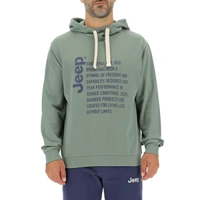 Image de JEEP O102569 R699 J Man Hooded Sweatshirt Since 1941... Print J22W Mars Red/Black S