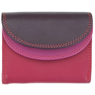 Image de Visconti Rainbow Collection RB126 Petit porte monnaie en cuir RFID et Tap and Go, Prune., Taille unique