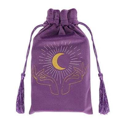 Image de Something Different Pochette avec cordon de serrage Mains tarot violettes 1 pièce. 20 g, FT_54130, multicolore