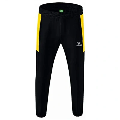 Image de Erima Homme Team Basic Pantalon de pr sentation, Noir/Jaune, L EU