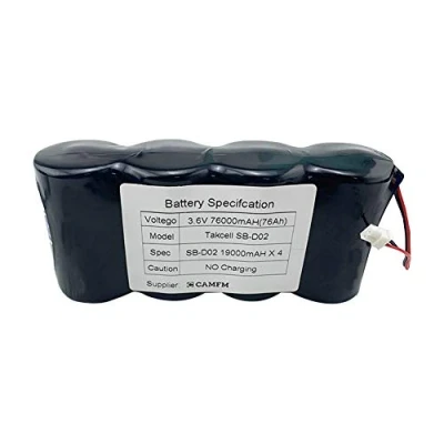 Image de 4/SB D02 Batterie au lithium pour compteur de liquide D 3,6 V Takcell SB LS33600 ER34615