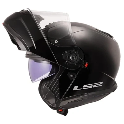 Image de LS2, Casque modulable Moto Strobe II Matt Black, S