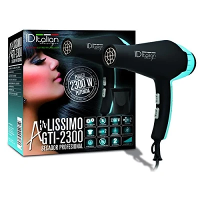 Image de Italian Design Electrical Items GTI Airlissimo BLUE Hair Styling Tool, Taille: One Size, Black