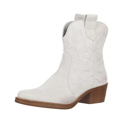 Image de Elara Bottes Femme Bottines de Cowboy Chunkyrayan 301 A31S Hellgrau 42