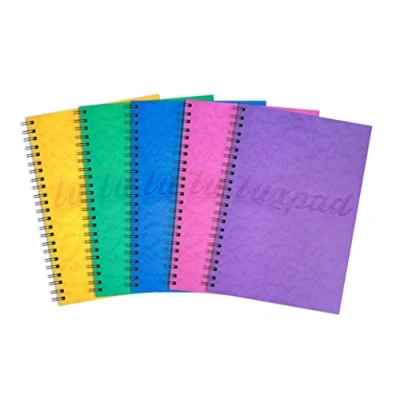 Image de Silvine Luxpad PRA5 Carnet de notes à spirales FSC 120 pages A5 Couverture en carton pressé durable, Lot 1