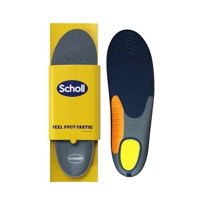 Image de Scholl Semelles Extra Renforcées pour chaussures hommes Conçues les de plus 90 kg, pieds larges Absorption des Chocs Soutien la Voûte Plantaire Taille 40 à 46,5 1 Paire