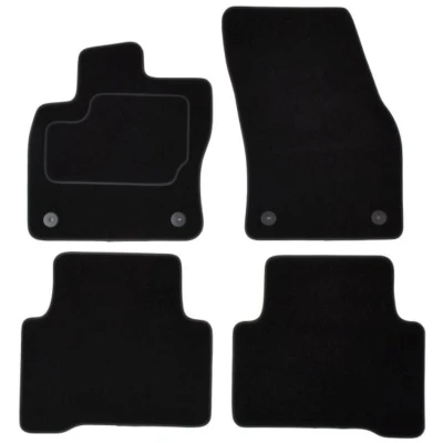 Image de MAMMOOTH A041 VW392 PRM 01 Ensemble de tapis sol Textile avant et arrière 4 noir Sur mesure VOLKSWAGEN: Touran II