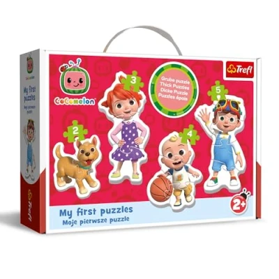 Image de Trefl Cocomelon 4 Grand Format pour Les Plus Jeunes, de 2 à 5 Pièces, Puzzle avec des Personnages Bande Dessinée, Loisir Enfants partir Ans, 36129, Multicolour