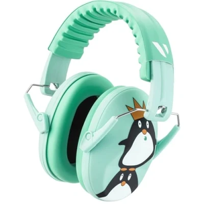 Image de Vanderfields Casque Anti Bruit Enfant, Facilement réglable pliable protection auditive avec atténuation de 26dB SNR pour milieu bruyant ou stressant enfants, garçons,filles et étudiant 3 à 16 ans