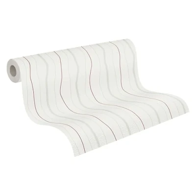 Image de A.S. Création Papier peint intissé Avenzio crème rouge 10,05 m x 0,53 249531