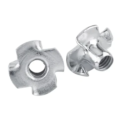 Image de Walfront Ecrous en T à 4 Griffes Acier Zingué pour Travail du Bois Meubles M3/M4/M5/M6/M8(M3x50pcs)