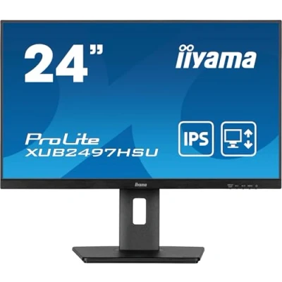 Image de iiyama XUB2497HSU B2 écran plat de PC 60,5 cm (23.8 ) 1920 x 1080 pixels Full HD LED Noir Neuf