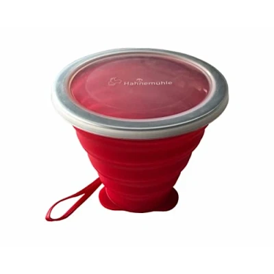 Image de Hahnemühle Gobelet pliable avec couvercle en silicone 270 ml