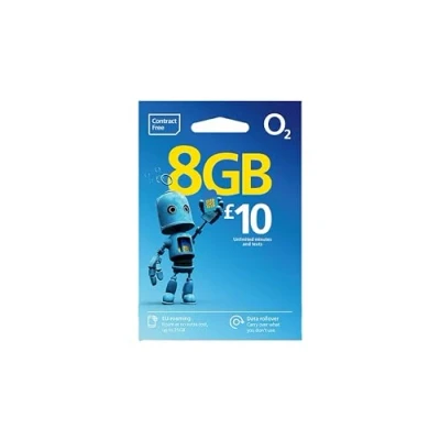Image de O2 Carte SIM prépayée (Royaume Uni) Trio Standard Micro Nano