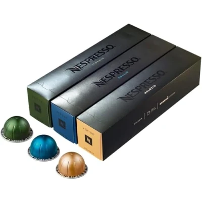 Image de Nespresso Vertuo Assortiment Café Mug Melozio, Odacio, Stormio (30 capsules)