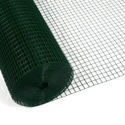 Image de Garmix Grillage Volière &amp; Cage Oiseaux vert Fil de Maillage 12x12mm (50cm x 10m 1,05mm)