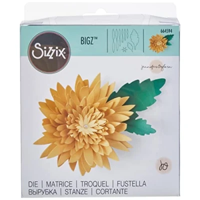 Image de Sizzix Matrice de découpe Bigz 664594 Chrysanthèmes Jennifer Ogborn, Taille unique
