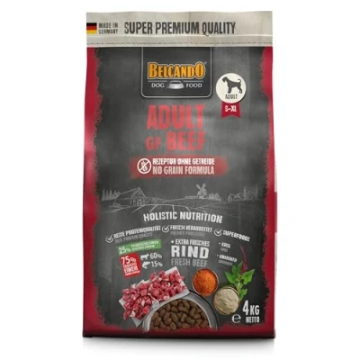 Image de BELCANDO Adult GF Beef [4 kg] Nourriture pour Chiens sans céréales sèche au bœuf complète à partir de 1 an