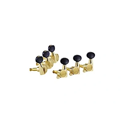 Image de Ortega Guitars Ortex OTMEG33 GO Jeu de mécaniques pour guitare électrique 3 + Doré