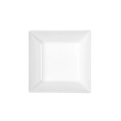 Image de H&amp;h set 6 piatti fondi quadrati osaka in stoneware bianco cm 17x5h