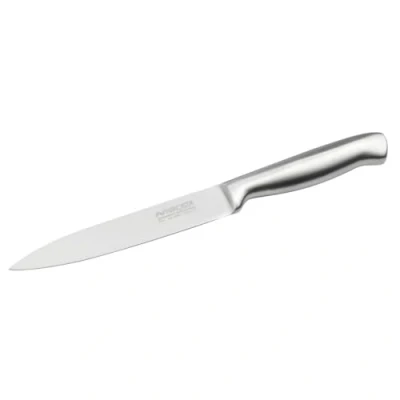 Image de Nirosta 41830 Couteau de cuisine, à découper, Lame 12cm, Argenté, Acier inoxydable, 24x2,5cm