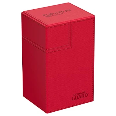 Image de Ultimate Guard Flip`n`Tray 80+ XenoSkin Monocolor Rouge