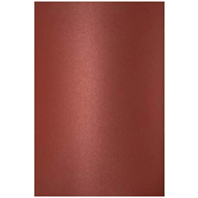 Image de Netuno 100x carton rouge foncé nacré A4 210x 297 mm 250g Aster Metallic Dark Red papier coloré perlé pour invitations cartes de vœux bricolage décoration anniversaires loisirs créatifs
