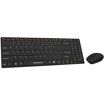 Image de Esperanza EK122K LIBERTY Ensemble clavier et souris sans fil 2.4 GHz noir